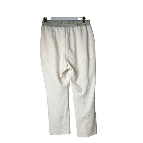 Varley Women Finley Track Pants SZ L Ivory Casual PullOn Jersey Knit Terry Cloth - Picture 6 of 11
